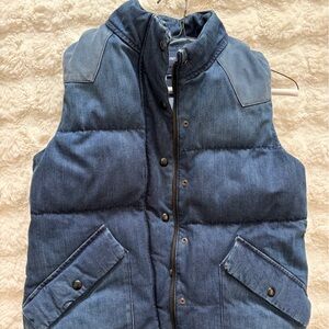 GAP Denim Quilted Vest